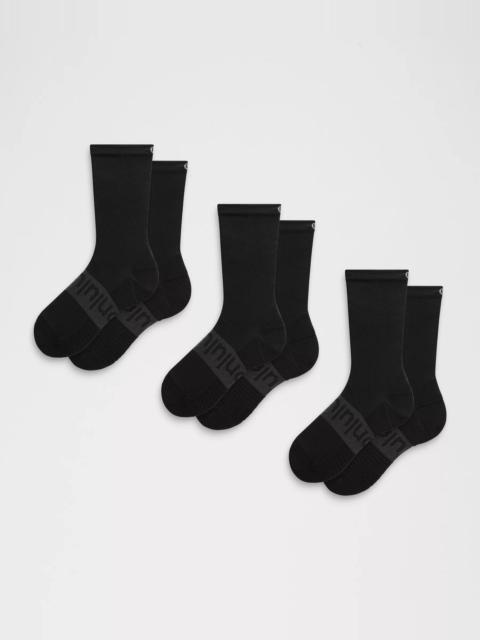 Unisex Power Stride Crew Socks 3 Pack *Updated