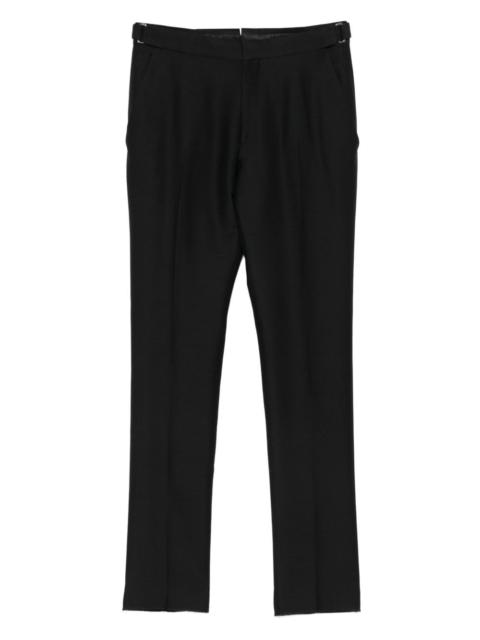 flat-front trousers
