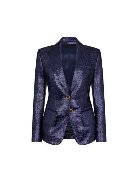 CROC EMBOSSED "JACQUETTA" JACKET