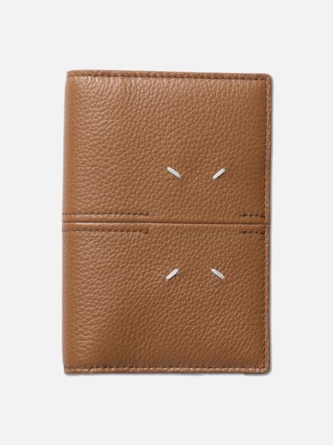 Maison Margiela ブラウンレザー ケース Maison Margiela LEATHER PASSPORT HOLDER - SA2VL0030P7268 | REVERSIBLE