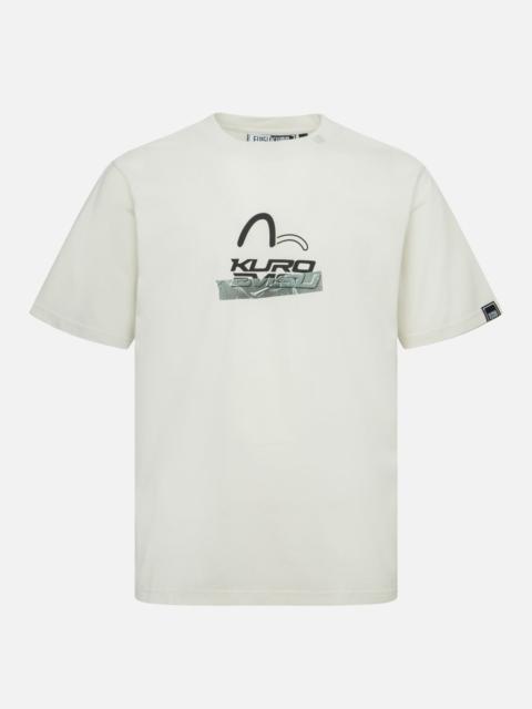 Logo and Tape Print Regular Fit T-shirt