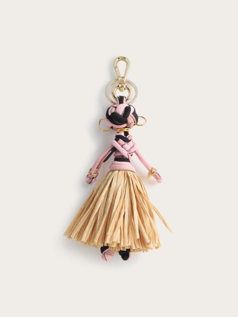 BAG CHARM IN IRIDE PRINT