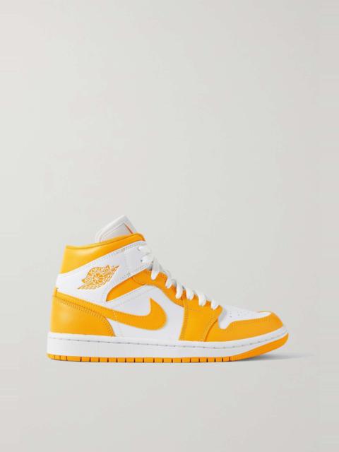 Air Jordan 1 Mid leather high-top sneaers