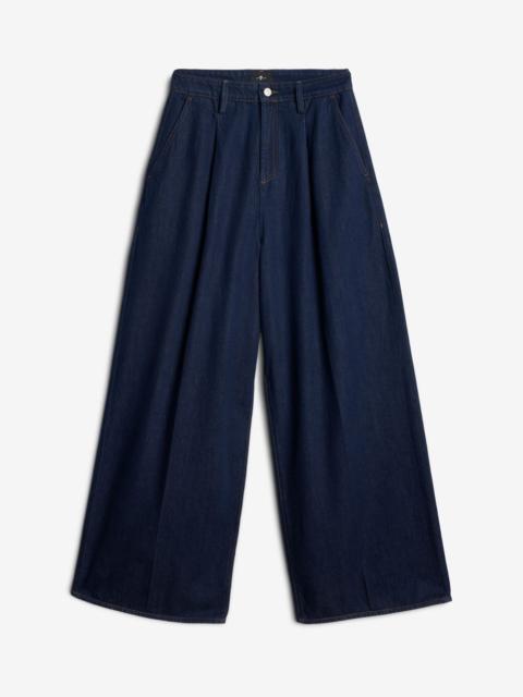 MANKIND Pleated Wide Leg Trouser in Franklin