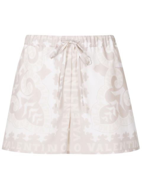 geometric-print drawstring shorts