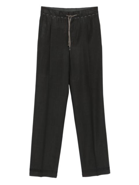 drawstring-waist trousers