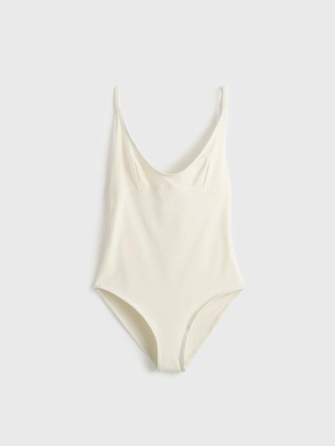 Scoop swimsuit ecru