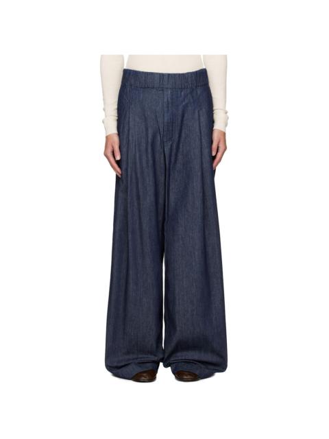 Navy Drawstring Jeans