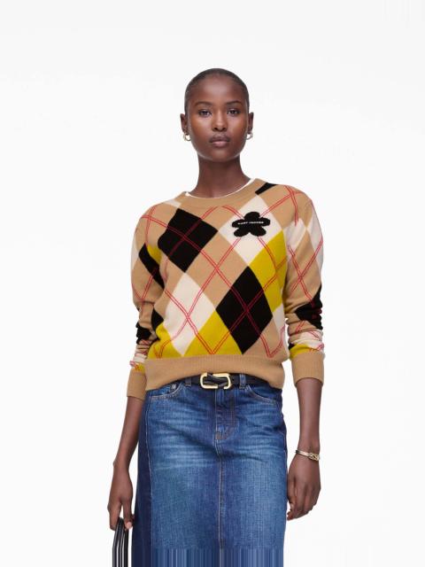 PREPPY DAISY ARGYLE CREWNECK