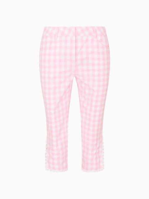 Elarose Gingham Capri Pant