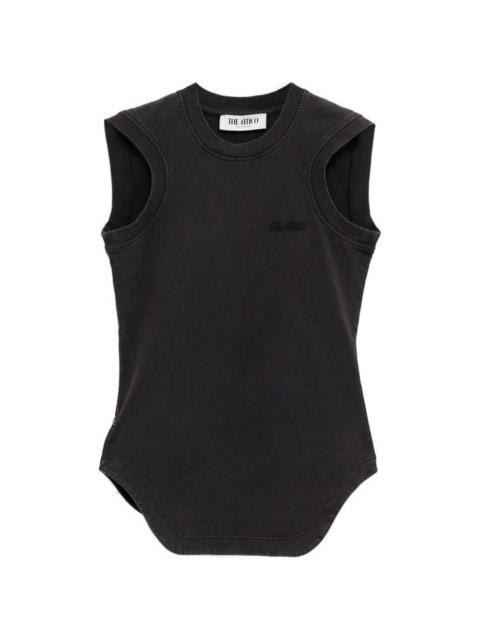 logo-embroidered top