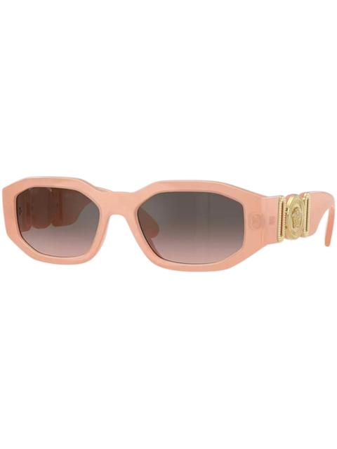 Versace Oval Sunglasses GreyPinkSilverSilver Nude Opal (VE4361 539258)