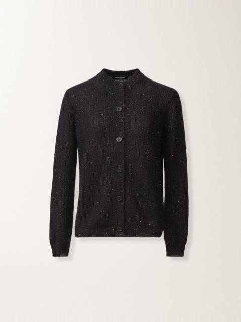 Mohair cardigan with sequins