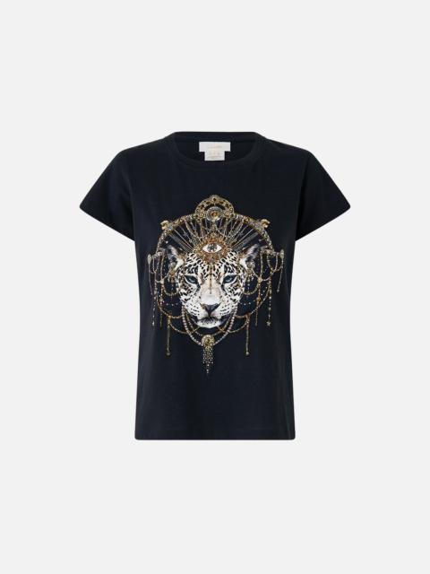 SLIM FIT ROUND NECK T-SHIRT - BLACK