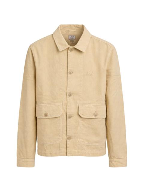 buttoned pocket overshirt