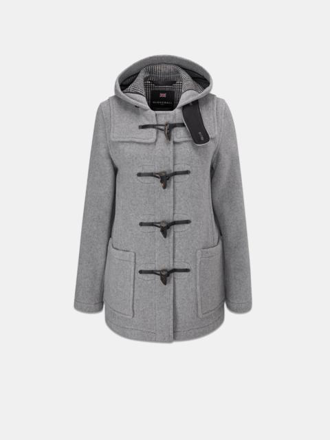 Women's Short Slim Fit Freda Duffle Coat Silver Prince of Wales