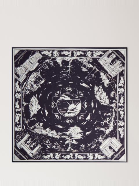 Square Scarf - British Park
Deep Aubergine Silk Twill