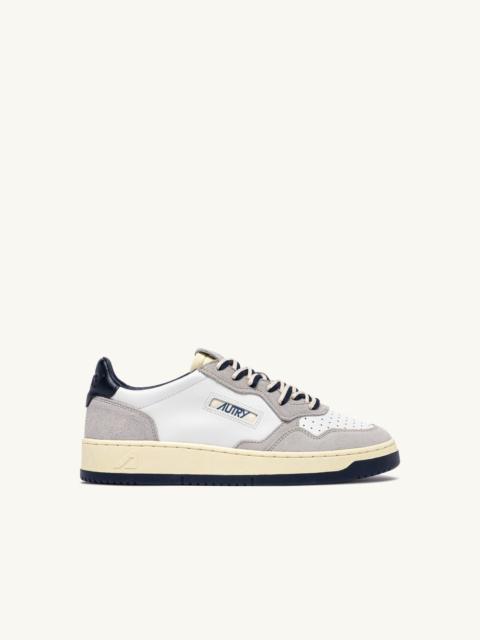 MEDALIST LOW SNEAKERS IN VAPOR AND SPACE SUEDE AND LEATHER