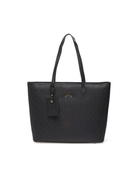 monogram zip-fastening tote bag