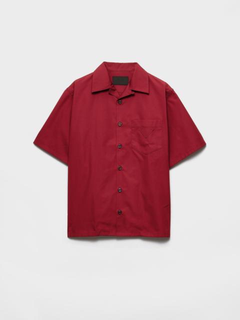 Cotton blend bowling shirt