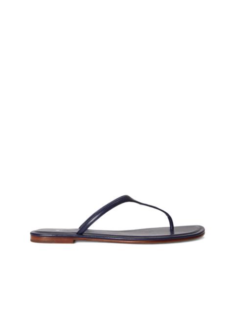logo-debossed thong sandals