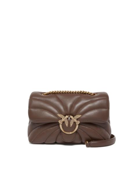 quilted birds shoulder bag