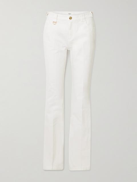 Embellished Mid-rise Straight-leg Jeans