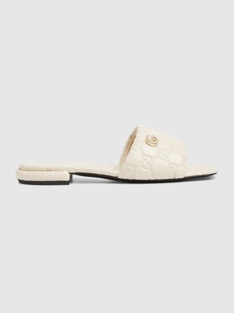 Women's slide sandal with Double G