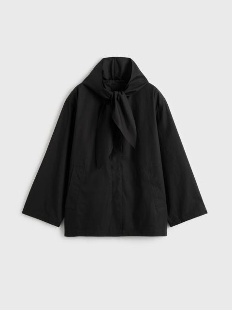 Technical scarf jacket black