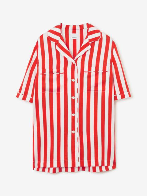EKD Striped Silk Pyjama Shirt