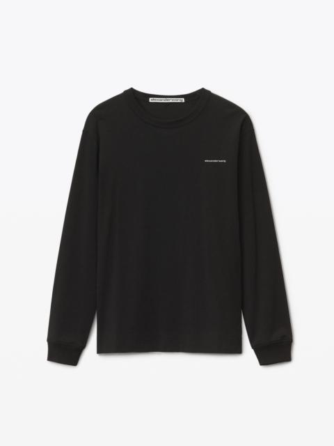LONG SLEEVE TEE IN HIGH TWIST JERSEY