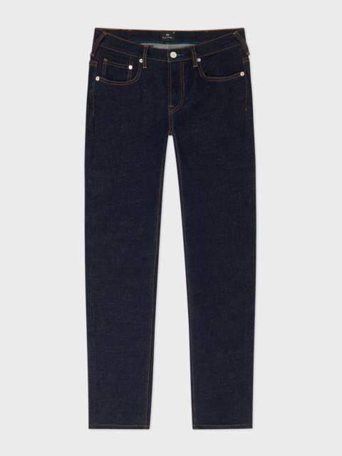 Slim-Fit Indigo-Rinse 'Crosshatch Stretch' Jeans