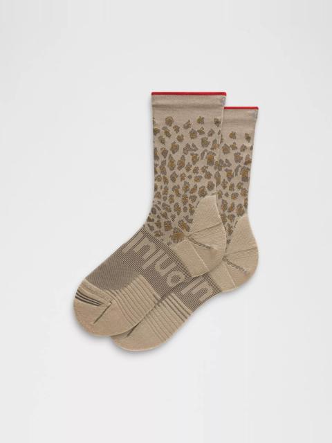 Unisex Power Stride Crew Socks *Leopard