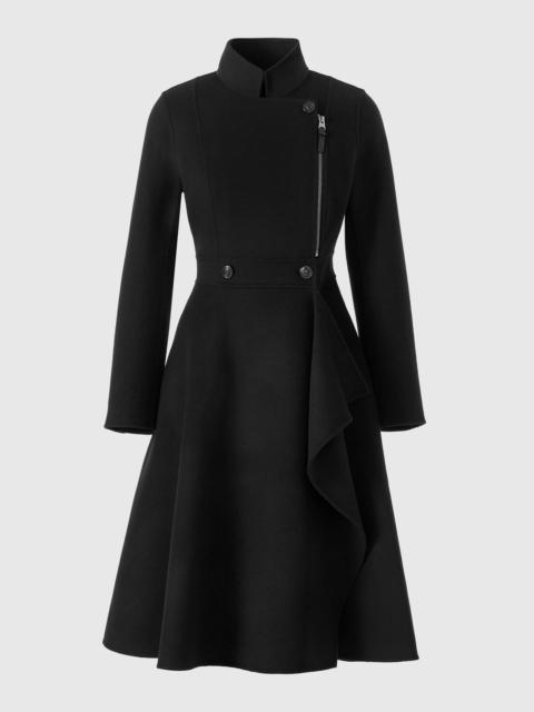 ANNIA Asymmetrical Wool Coat