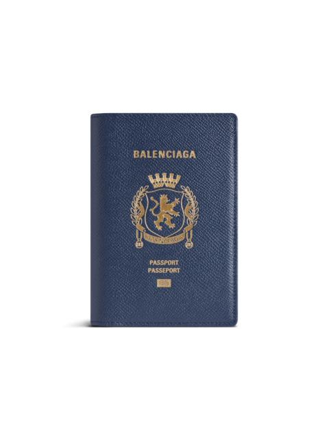 Men's Passport Holder in Passport Blue