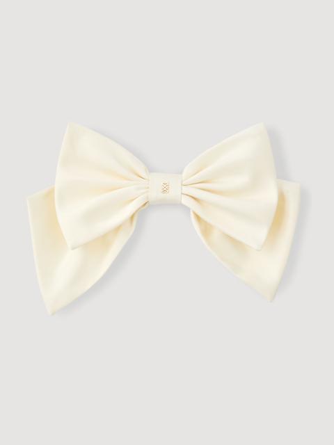 SATIN BOW BARRETTE