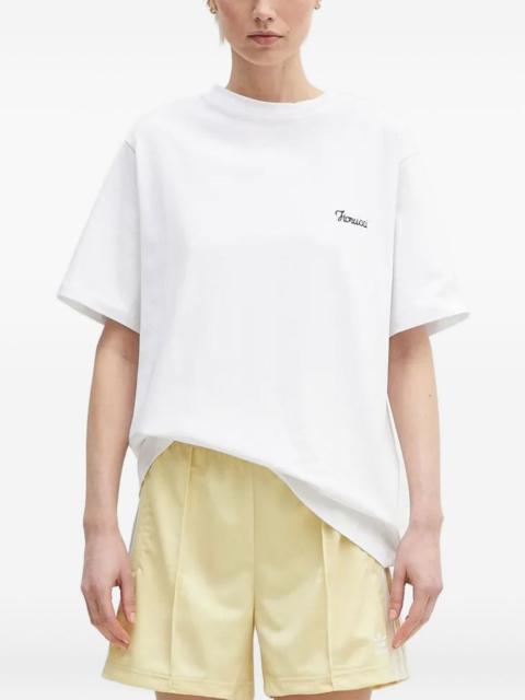 embroidered short-sleeve T-shirt
