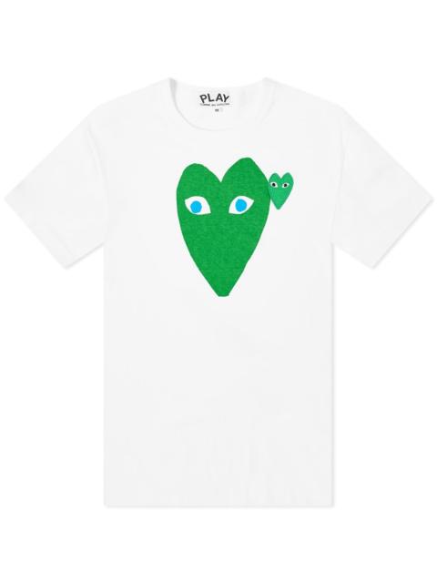 Comme des Garcons Play Double Heart Logo Tee