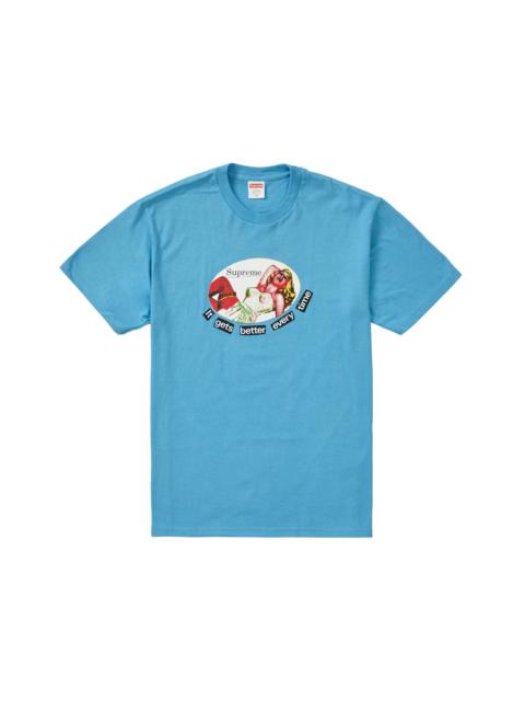 Supreme It Gets Better Every Time Tee Light Slate