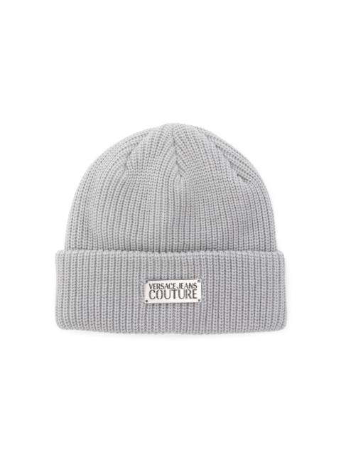 ribbed-knit beanie hat