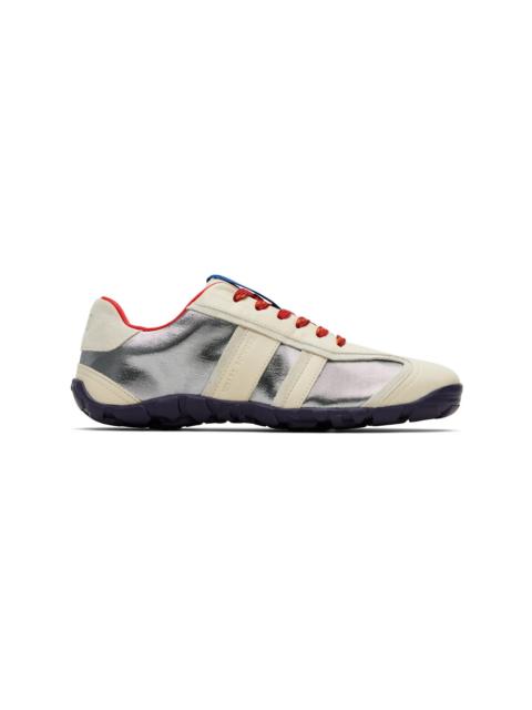 Off-White & Silver Cadence Sneakers