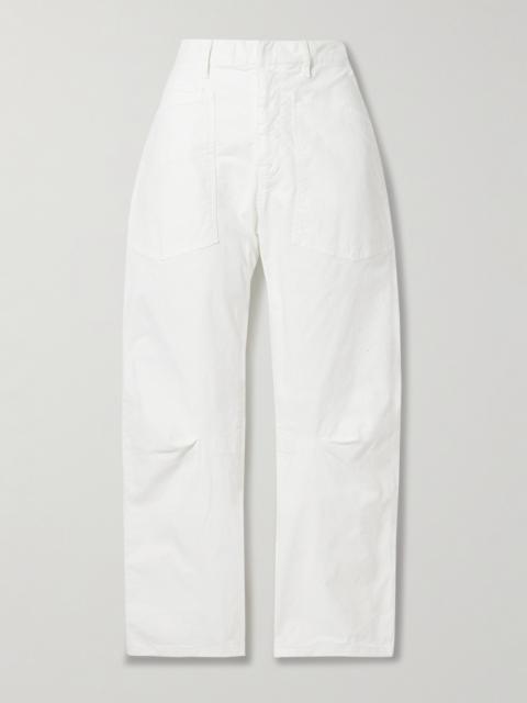 Shon Cotton-blend Twill Tapered Pants