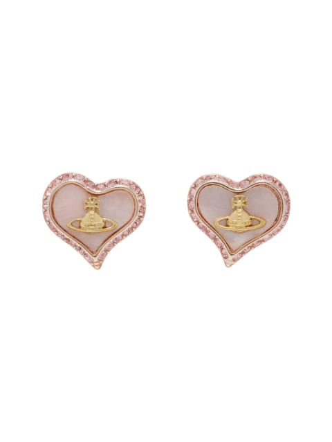 Gold & Pink Petra Earrings