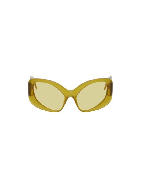 Yellow Adrenaline Oval Sunglasses