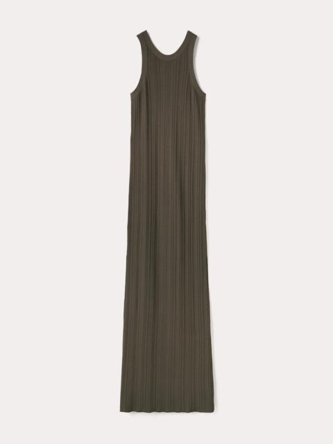 Seamless rib tank dress faded olive
