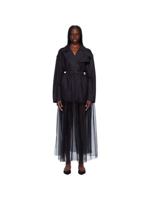 Black Mia Hybrid Trench Coat