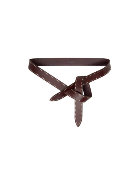 Burgundy Lecce Belt