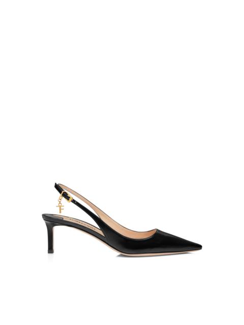 SHINY LEATHER ANGELINA SLINGBACK