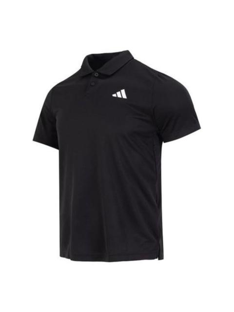 adidas Club Tennis Pique Polo Shirt Asia Sizing 'Black' HS3246