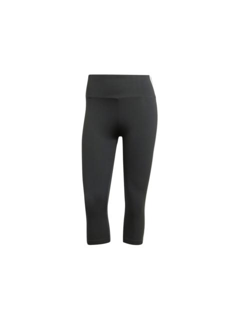 adidas Women's Adicolor 3-Stripes Capri Leggings Black
